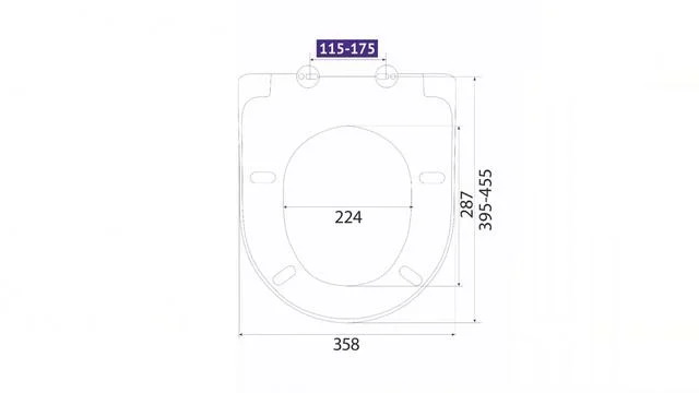 Крышка-сиденье с микролифтом BERGES Quad белая 018203 (детальная фотография), с микролифтом
