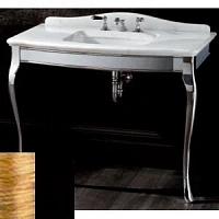 Консоль с мраморной столешницей, цвет светлое золото, цвет мрамора Nero Belgio, Devon&Devon Jacqueline