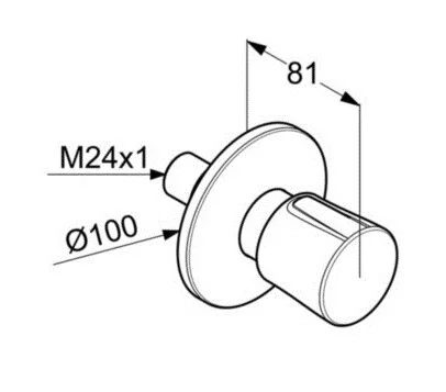 Вентиль Kludi Balance черный матовый 528158775 (детальная фотография), в наличии