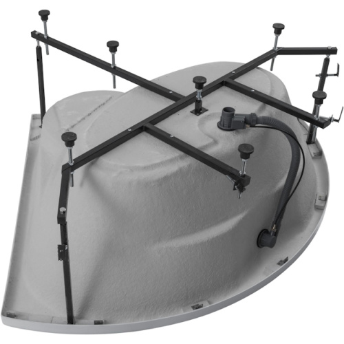 Ванна акриловая Aquanet Vitoria 135x135 см с каркасом 205371 (детальная фотография), белые