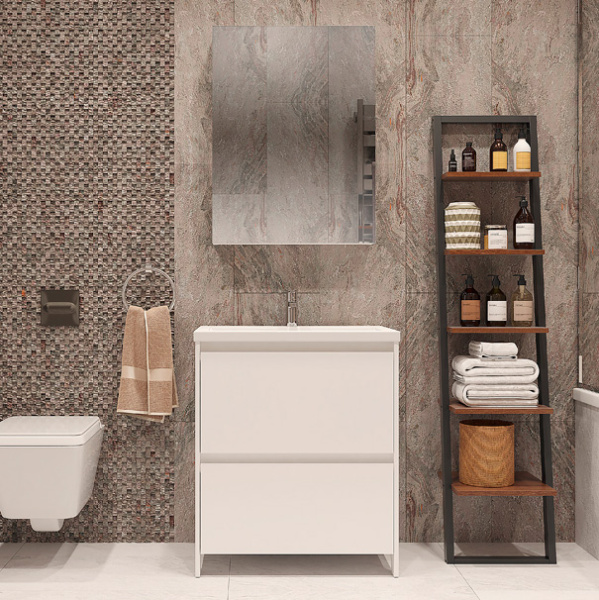 Тумба с раковиной напольная Velvex Klaufs tnKLA.70.2Y-61 70 см с ящиками (детальная фотография), в наличии, по запросу, нет в наличии