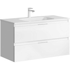 Тумба под раковину подвесная Aqwella Accent 100 см белая