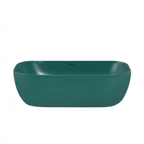 Раковина Abber Rechteck 46 см темно-зеленая матовая AC2200MBG (детальная фотография), другие