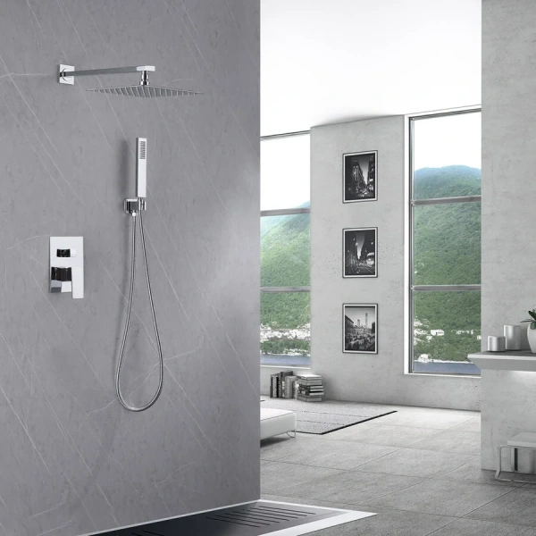 Душевой комплект Abber Daheim хром AF8219 (детальная фотография), хром