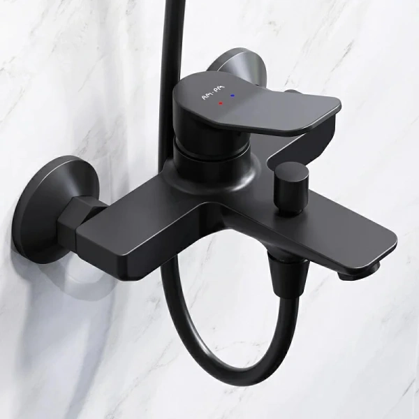 Душевой комплект Am.Pm X-Joy черный F42885A14 (детальная фотография), современные, hi-tech index_1
