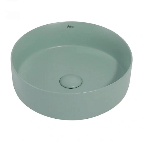 Раковина Abber Bequem 36 см светло-зеленая матовая - фото 10