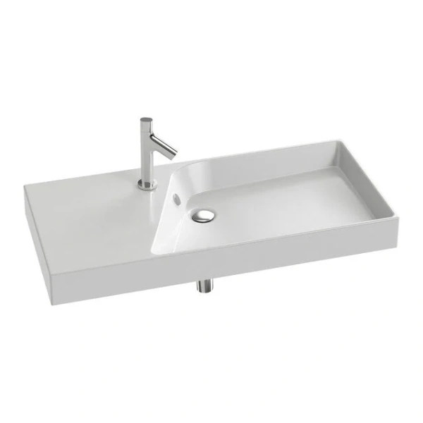 Раковина Jacob Delafon Rythmik 100 см белая EXN112-Z-00 (детальная фотография)