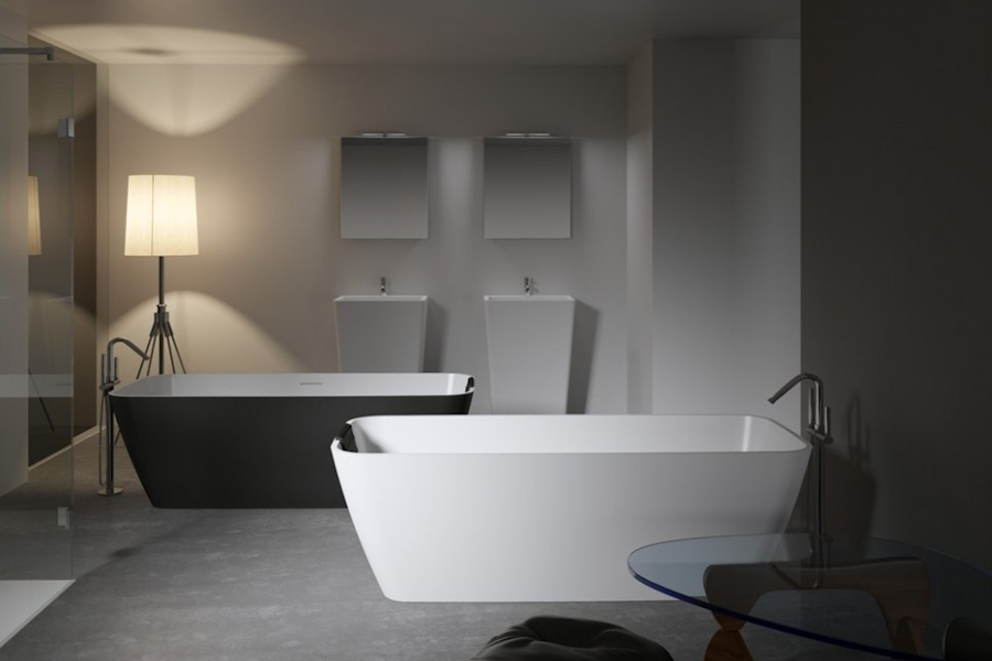 Ванна из мрамора Riho Malaga 160х75 B123001105 (детальная фотография), белые