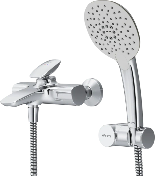 Смеситель для ванны AM.PM Spirit V2.0 с душевым набором F70A15000 (детальная фотография)
