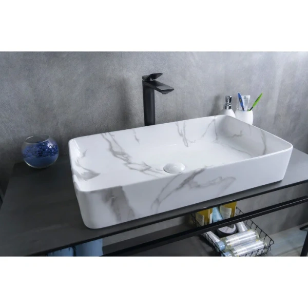 Раковина GID Geometrico Mnc396C 60 см под камень 54476 (детальная фотография), белые