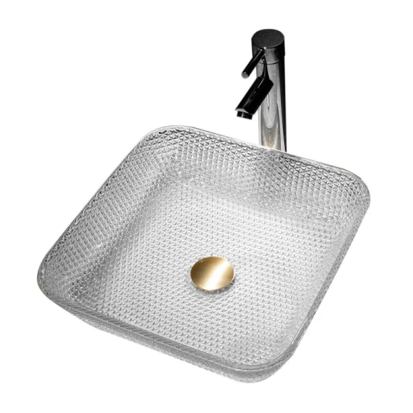 Раковина Abber Glas AK2311 39 см квадратная (детальная фотография)