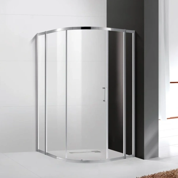 Душевой уголок Cezares Molveno 120х120 см стекло прозрачное профиль хром MOLVENO-R-11-90+30-C-Cr-IV (детальная фотография)