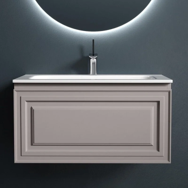 Тумба под раковину подвесная Sancos Very 80 см doha soft VR80SM (детальная фотография), современная, hi-tech