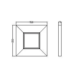 Зеркало для ванной Devon&Devon Black Jack FLBLJACKGR (детальная фотография), по запросу
