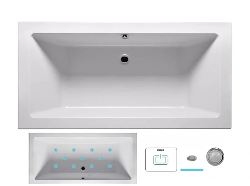 Ванна гидромассажная Riho Lugo 180 x 90 см, AIR BT0300500000000_AIR (детальная фотография)
