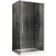 Душевой уголок Abber Schwarzer Diamant 120x80 см профиль хром