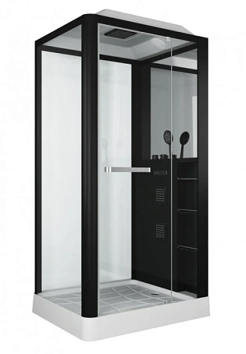 Душевая кабина Grossman 90x110 см черная - фото 2