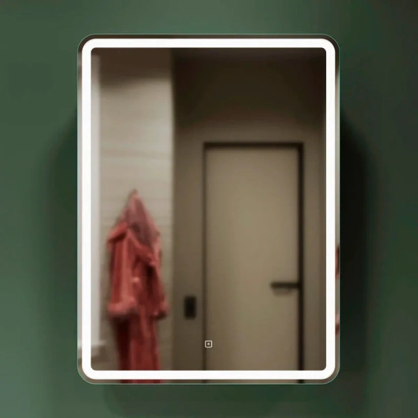 Зеркальный шкаф с подсветкой Sancos Diva 60 см белый DI600 (детальная фотография), 60 см