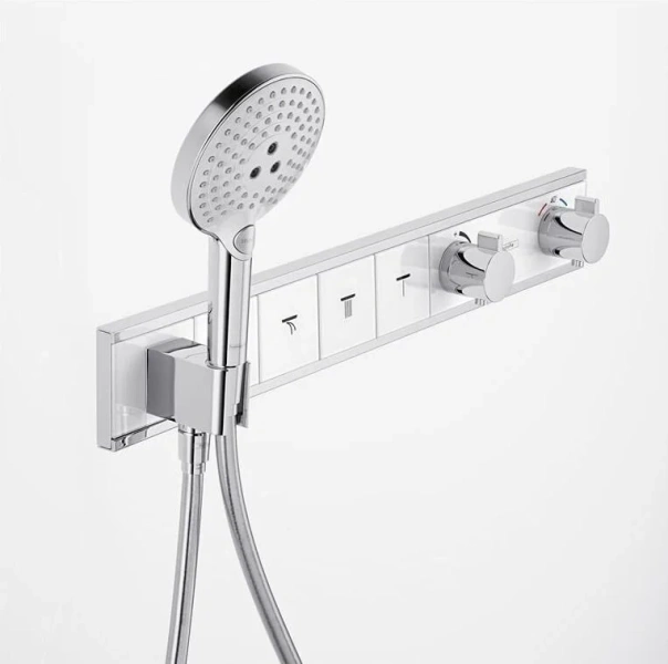 Смеситель для душа Hansgrohe RainSelect хром/белый 15357400 (детальная фотография)