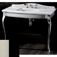 Консоль с мраморной столешницей, цвет никель, цвет мрамора Nero Belgio, Devon&Devon Jacqueline