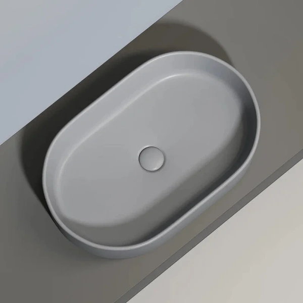 Раковина Ceramica Nova Element 60 см антрацит матовый CN6048MH (детальная фотография), в форме чаши, круглой формы