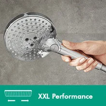 Лейка для душа Hansgrohe Raindance Select S 26530 3-режимная (детальная фотография), хром, белые, черные, другие index_1