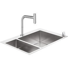 Мойка для кухни Hansgrohe C71-F655-09 со смесителем
