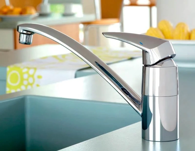 Смеситель для кухни,хром,Grohe Eurodisc 33770001 (детальная фотография), хром