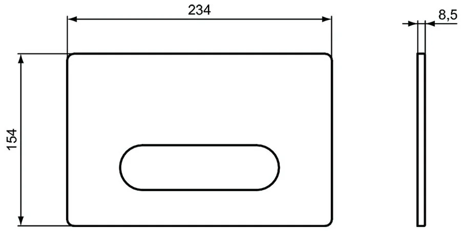 Клавиша смыва Ideal Standard ProSys Oleas R0126 механическая (детальная фотография), нет в наличии