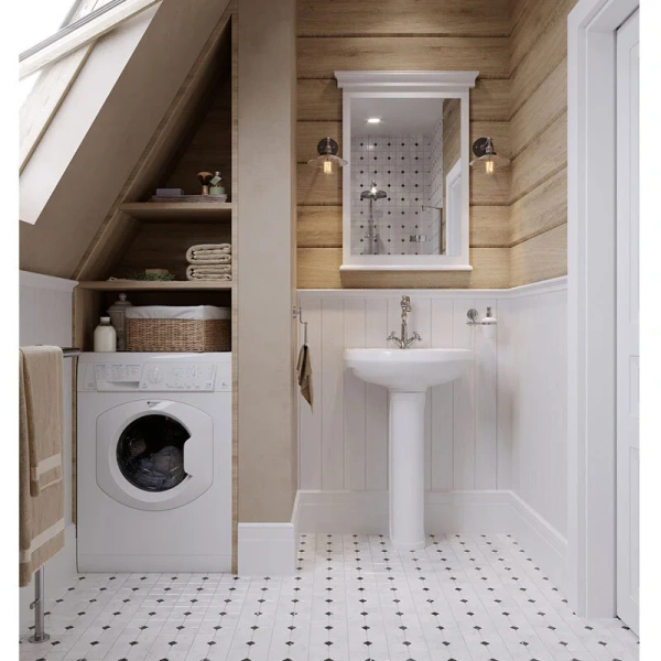 Раковина Santeri Вест 60 см с отверстием под смеситель 1.3111.8.S00.11B.0 (детальная фотография), белые