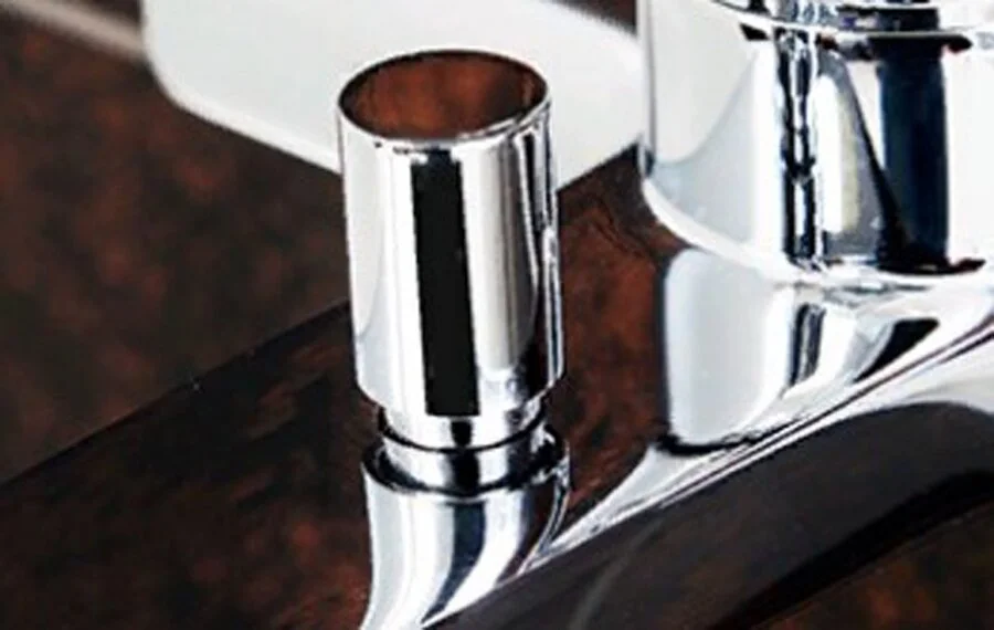 Смеситель для ванны WasserKRAFT Rhin хром 4401 (детальная фотография), недорогие, с душевой лейкой