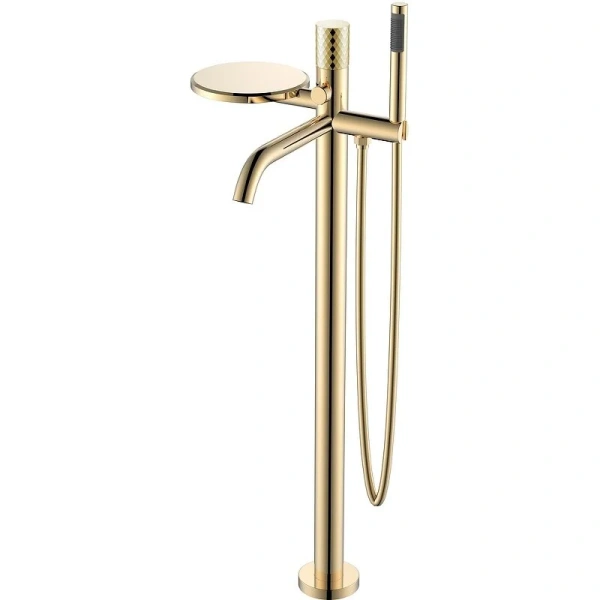 Смеситель для ванны Boheme Stick золото 129-GG (детальная фотография)