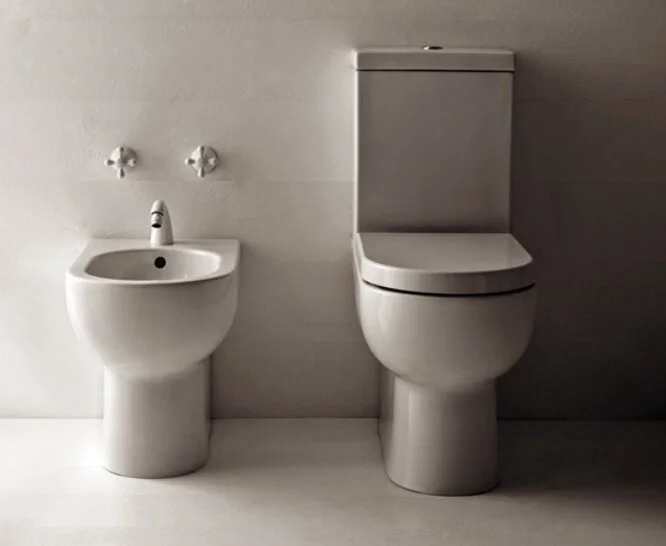 Унитаз под бачок, выпуск в пол, цвет белый, Azzurra Nuvola NUV100/MBP bi (детальная фотография), фарфор, керамика