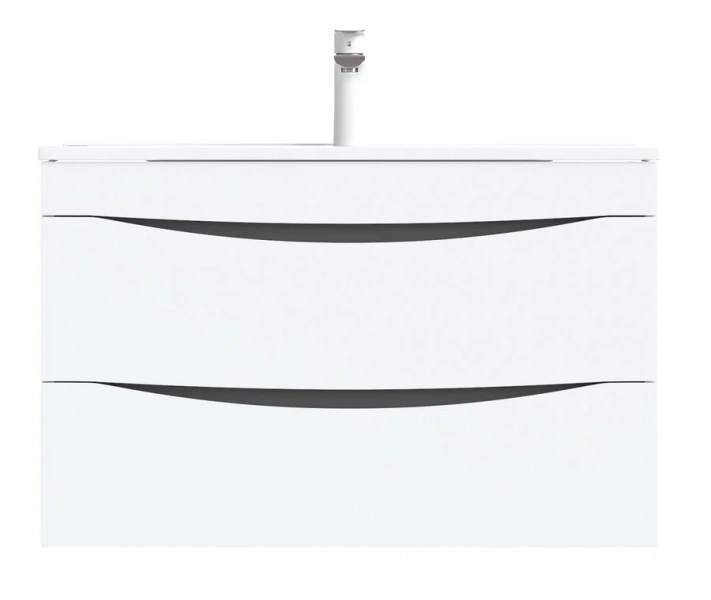 Тумба под раковину подвесная IDDIS Cloud 80 см белая CLO80W0i95 (детальная фотография), подвесная, пристенная