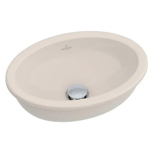 Раковина Villeroy & Boch Loop & Friends 50 см цвет пергамон с покрытием CeramicPlus 616110R3 (детальная фотография)