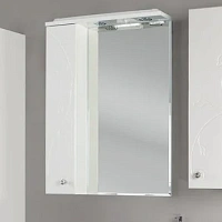 Зеркальный шкаф с подсветкой Акватон Лиана 65 см белый, левый