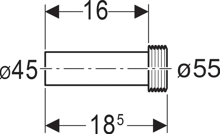 Отвод Geberit Flowstar черный 152.434.16.1 (детальная фотография) index_1
