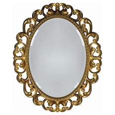 Зеркало овальное с фацетом, цвет бронза, Tessoro Isabella 82