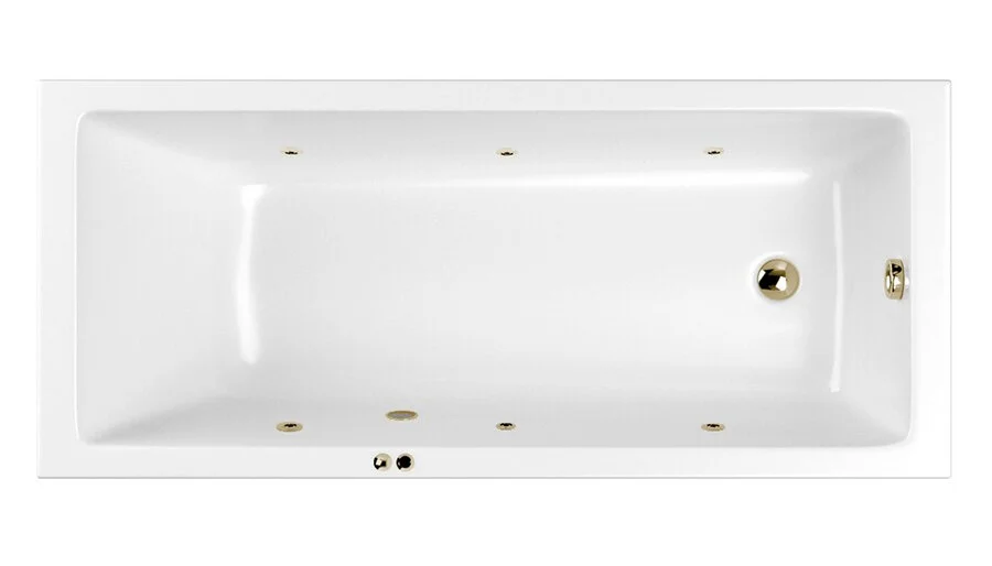 Ванна гидромассажная Whitecross Wave Soft, 170 х 75 см, увеличенная толщина акрила, усиленная армировка, белый/бронза, 0101.170075.100.SOFT.BR (детальная фотография)