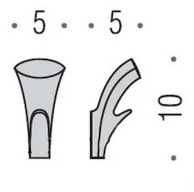 Крючок для ванной Colombo Link одинарный AR27 (детальная фотография), современные, hi-tech