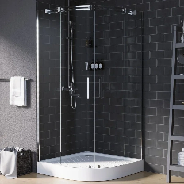 Душевой уголок Grossman Galaxy 100x100 см полукруг GR-4100 (детальная фотография), хром