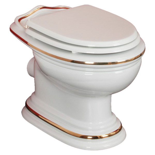 Унитаз напольный Migliore Milady декор D2 20871 (детальная фотография)