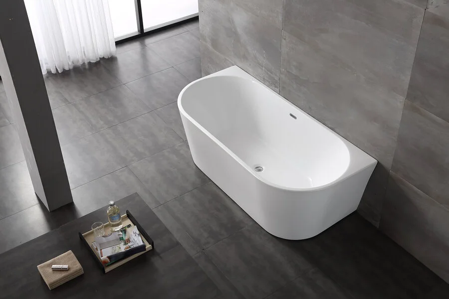 Ванна акриловая Bolu BL-323NS/170, 170 x 80 см, слив-перелив в комплекте, белый (детальная фотография), 170х80