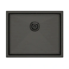 Мойка для кухни Paulmark Next 54 см вороненая сталь