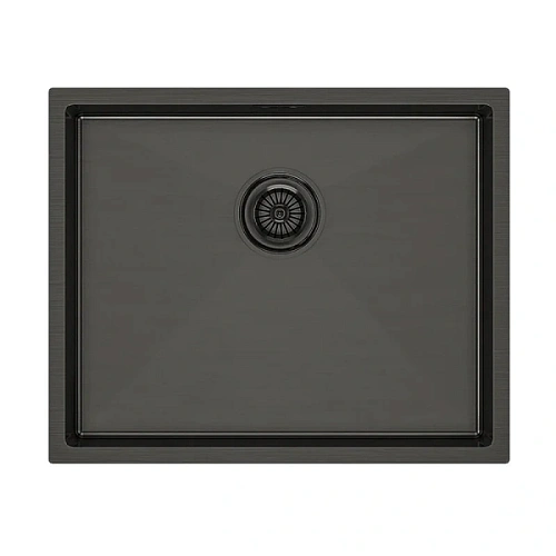 Мойка для кухни Paulmark Next 54 см вороненая сталь - фото 5