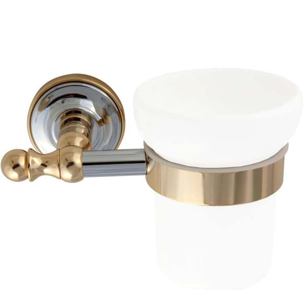 Держатель настенный Migliore Mirella хром/золото 29849 (детальная фотография)