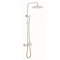 Душевая стойка Boheme Uno белый/золото