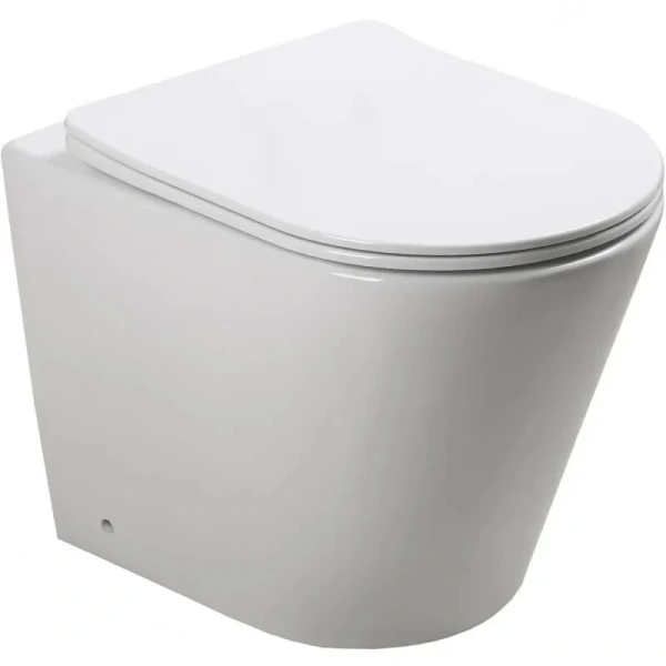 Унитаз напольный SantiLine белый SL-5020T (детальная фотография)