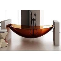 Ванна из полиэфирной смолы Abber Kristall 180x80 см коричневая