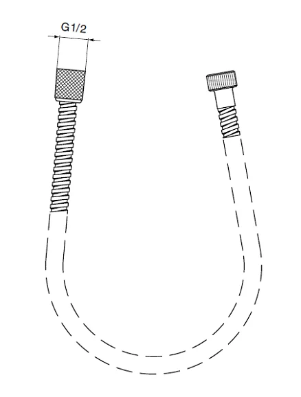 Шланг для душа Ideal Standard Metalflex металлический A2427AA (детальная фотография), шланги для душа
